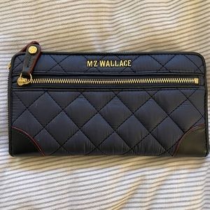 Navy MZ Wallace Travel Wallet - NEVER USED
